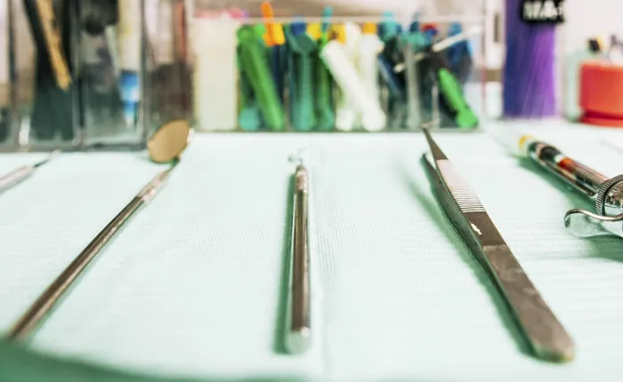 Framed Print : Stomatologist Tools Close-up Print Framed Print : Stomatologist Tools Close-up Print