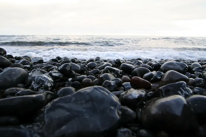 Framed Print : Stones at the Beach Print Framed Print : Stones at the Beach Print