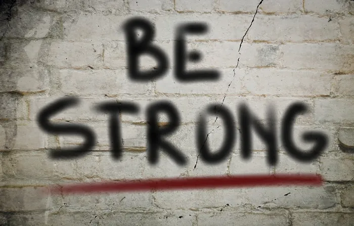 Framed Print : Be Strong Print - Motivational Portrait Framed Print : Be Strong Print - Motivational Portrait