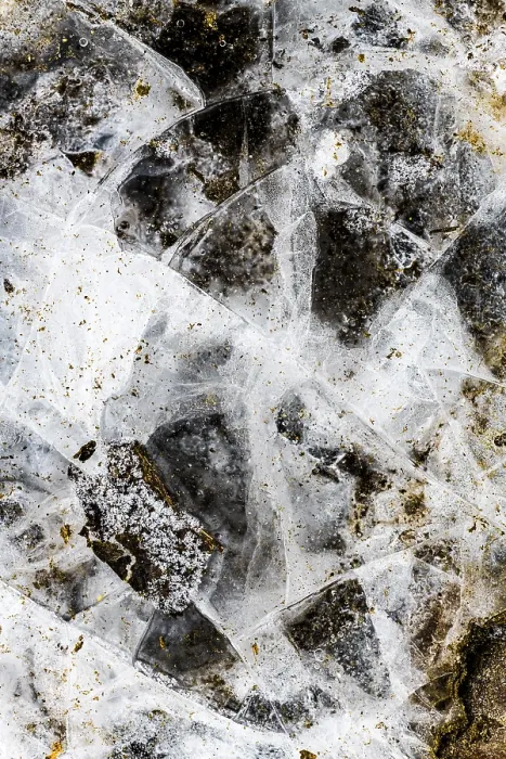 Framed Print : Structures in the ice, Austria Print