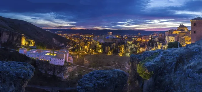 Framed Print : Cuenca Twilight Print: Culture Meets Nature Framed Print : Cuenca Twilight Print: Culture Meets Nature