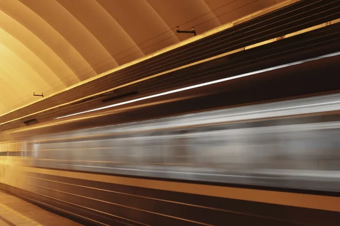 Framed Print : Subway Platform with Moving Fast Train Print Framed Print : Subway Platform with Moving Fast Train Print