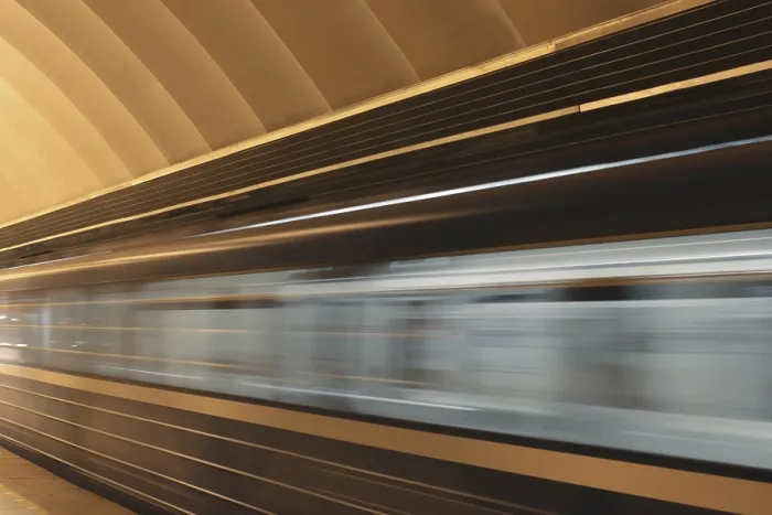 Framed Print : Subway Platform with Moving Fast Train Print Framed Print : Subway Platform with Moving Fast Train Print
