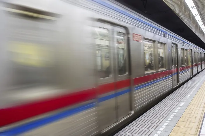 Framed Print : Subway Train Print: Station Passage Framed Print : Subway Train Print: Station Passage