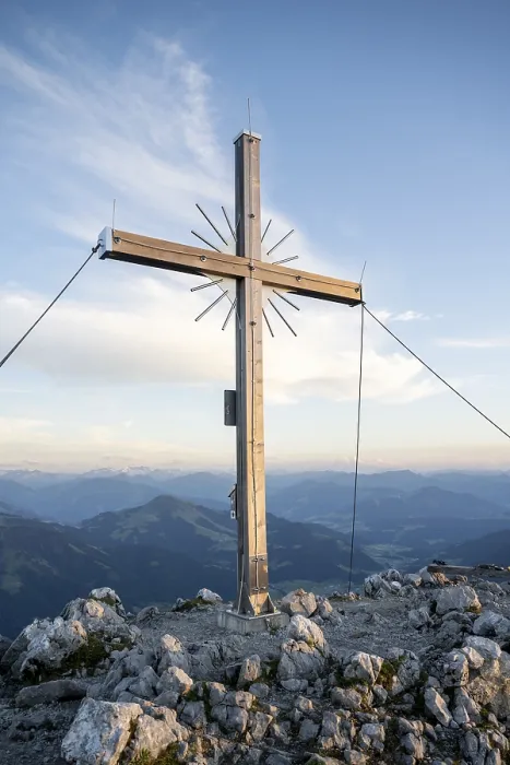 Framed Print : Scheffauer Summit Cross Print, Kaisergebirge, Austria Framed Print : Scheffauer Summit Cross Print, Kaisergebirge, Austria
