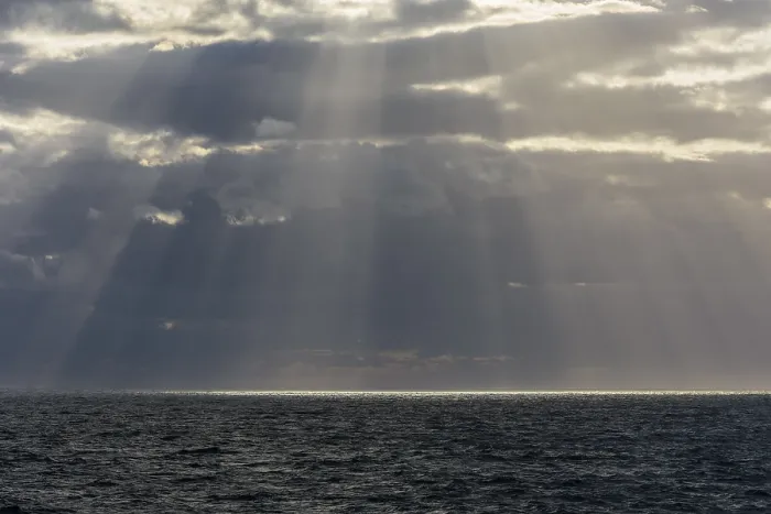 Framed Print : Sun Breaks Through the Clouds Print, North Sea UK Framed Print : Sun Breaks Through the Clouds Print, North Sea UK