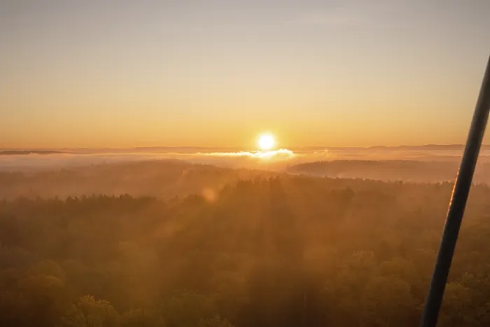 Framed Print : The Sun Rises Over Misty Forests Print, Herrenberg, Germany Framed Print : The Sun Rises Over Misty Forests Print, Herrenberg, Germany