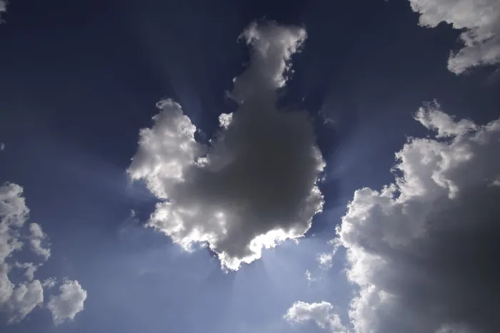 Framed Print : Sun behind White Clouds Print Framed Print : Sun behind White Clouds Print