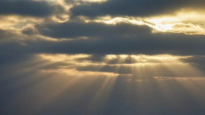 Framed Print : Sunbeams through Clouds Print, Algarve Evening Sky Framed Print : Sunbeams through Clouds Print, Algarve Evening Sky