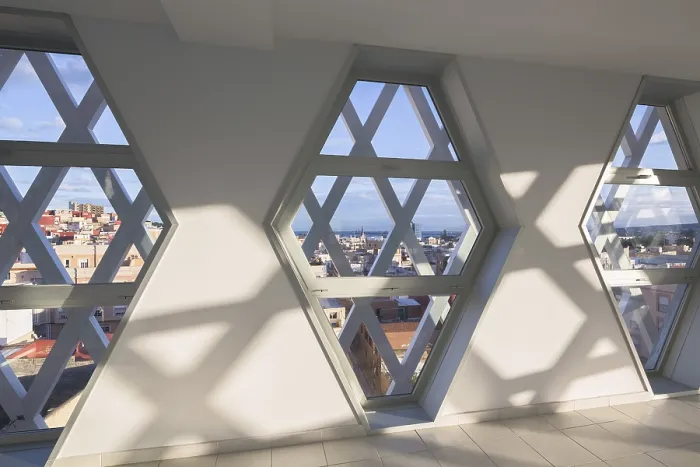 Framed Print : Sunlight Streams Through Hexagonal Windows Print Framed Print : Sunlight Streams Through Hexagonal Windows Print