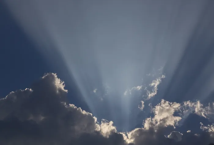 Framed Print : Sunrays behind a dark cumulus cloud, Germany Print Framed Print : Sunrays behind a dark cumulus cloud, Germany Print