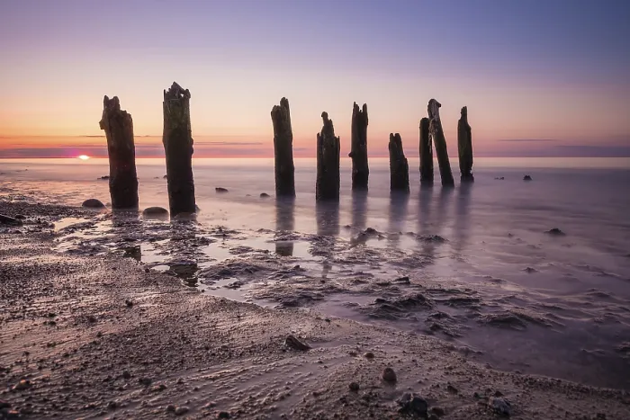 Framed Print : Baltic Coast Sunset Print
