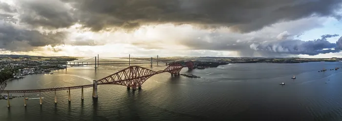 Framed Print : Forth Bridge Panorama Print, Scotland Framed Print : Forth Bridge Panorama Print, Scotland