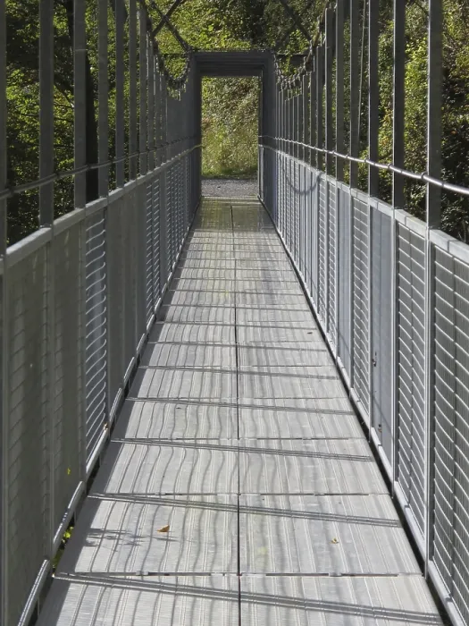 Framed Print : Suspension Bridge Print by imageBROKER Framed Print : Suspension Bridge Print by imageBROKER