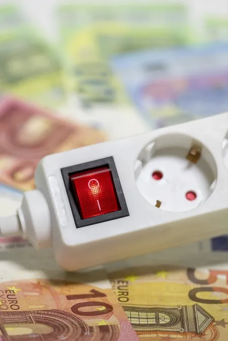 Framed Print : Switchable Socket Strip, Euro Banknotes Energy Saving Print Framed Print : Switchable Socket Strip, Euro Banknotes Energy Saving Print