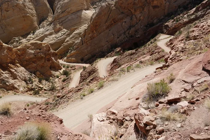 Framed Print : Switchbacks on the Burr Trail Road Print, Capitol Reef National Park, Utah Framed Print : Switchbacks on the Burr Trail Road Print, Capitol Reef National Park, Utah