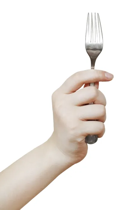 Framed Print : Table Fork Print Against White Background Framed Print : Table Fork Print Against White Background