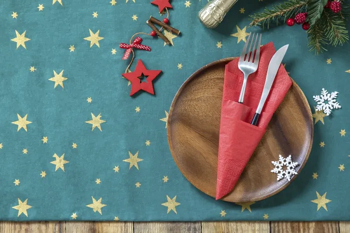 Framed Print : Christmas Dinner Table Setting Print Framed Print : Christmas Dinner Table Setting Print
