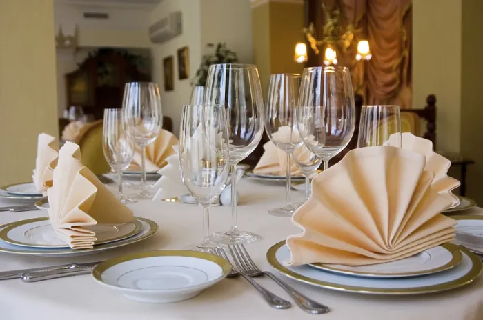 Framed Print : Table Setting Print with Plate and Napkin Framed Print : Table Setting Print with Plate and Napkin