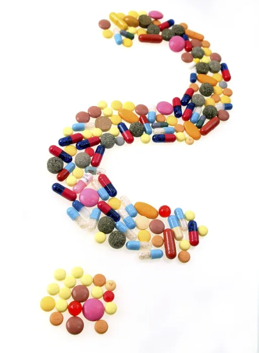 Framed Print : Tablets as Question Mark Print by imageBROKER
