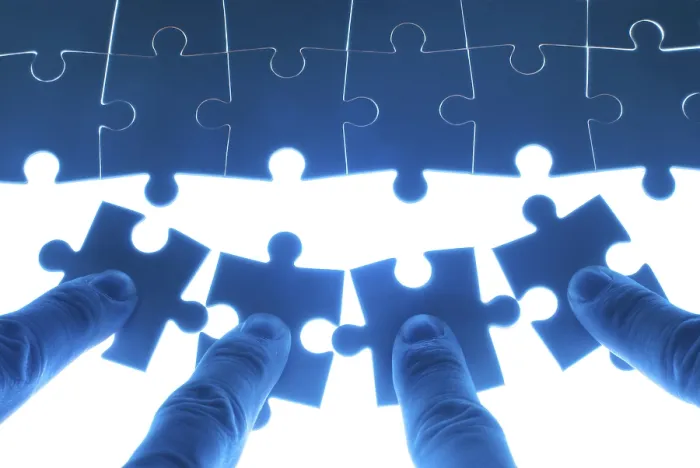 Framed Print : Teamwork in Action Print: Collaborative Puzzle Solution Framed Print : Teamwork in Action Print: Collaborative Puzzle Solution