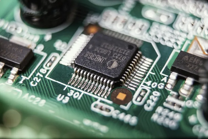 Framed Print : High-Tech Print: Chip Technology Background Framed Print : High-Tech Print: Chip Technology Background