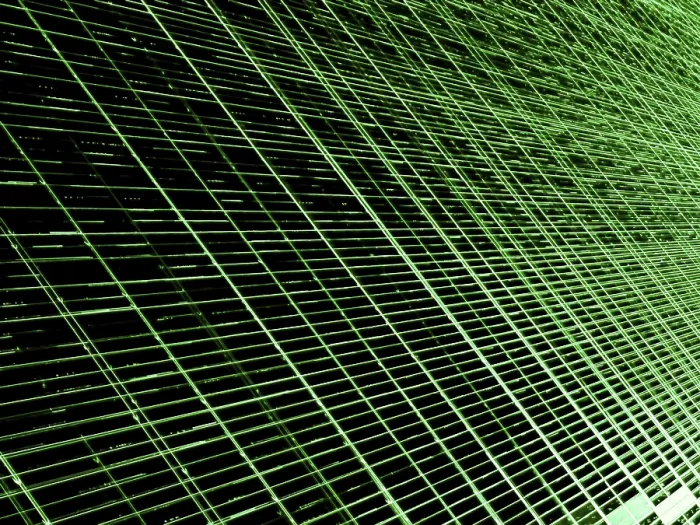 Framed Print : Digital Print: Fractal Grid Technology Art Framed Print : Digital Print: Fractal Grid Technology Art