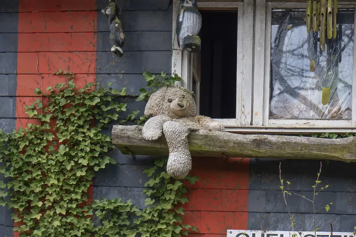 Framed Print : Teddy Bear in Front of a Window Print, Siegen, Germany Framed Print : Teddy Bear in Front of a Window Print, Siegen, Germany