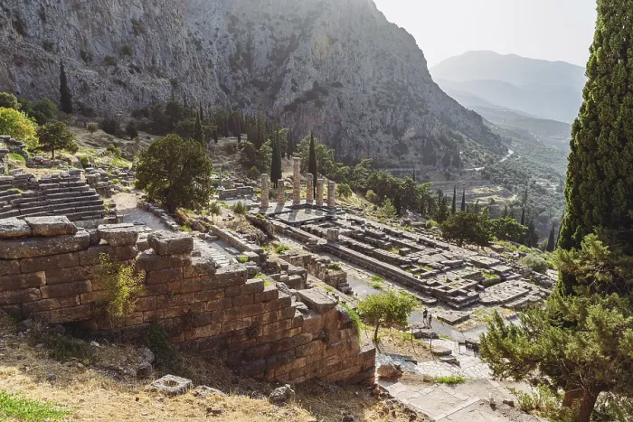 Framed Print : Temple of Apollo Print, Delphi, Greece Framed Print : Temple of Apollo Print, Delphi, Greece