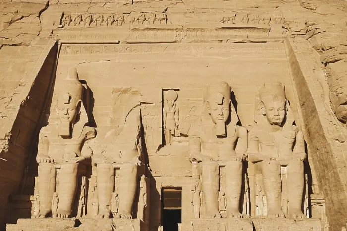 Framed Print : Front of the Temple of Ramesses II Print Framed Print : Front of the Temple of Ramesses II Print