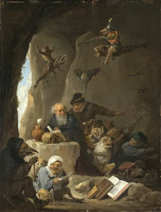 Framed Print : The Temptation of Saint Anthony Print (c. 1645) Framed Print : The Temptation of Saint Anthony Print (c. 1645)