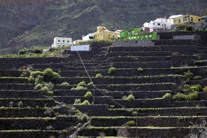 Framed Print : Terraced Fields in Agulo, La Gomera Print Framed Print : Terraced Fields in Agulo, La Gomera Print