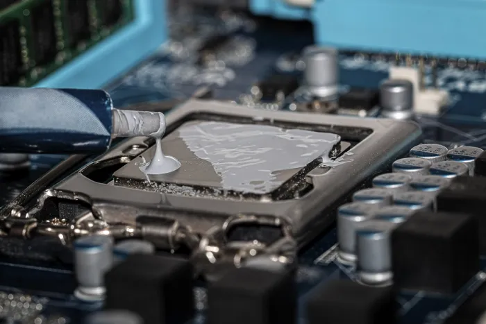 Framed Print : Thermal Paste Application Print: Processor Cooling Process Framed Print : Thermal Paste Application Print: Processor Cooling Process