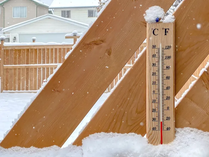 Framed Print : A Thermometer in Snow Print - Cold Temperature Framed Print : A Thermometer in Snow Print - Cold Temperature