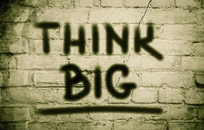 Framed Print : Think Big Concept Print Framed Print : Think Big Concept Print