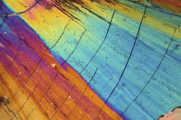 Framed Print : Thulium Crystals Print in Polarized Light Framed Print : Thulium Crystals Print in Polarized Light