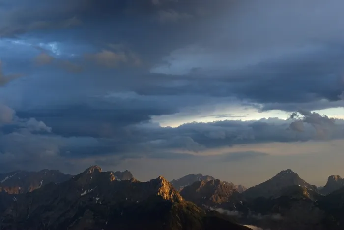 Framed Print : Thunder Clouds over Karwendel Range Print, Austrian Alps Framed Print : Thunder Clouds over Karwendel Range Print, Austrian Alps