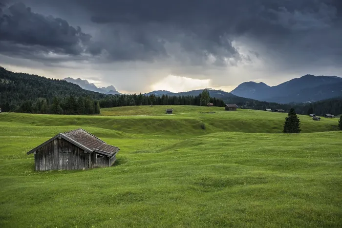 Framed Print : Thunderclouds, near Mittenwald Print, Bavaria, Germany Framed Print : Thunderclouds, near Mittenwald Print, Bavaria, Germany