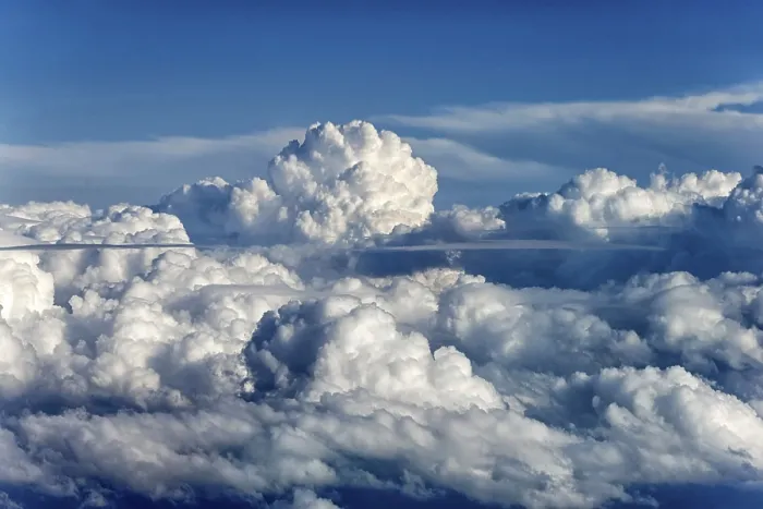 Framed Print : Thunderclouds in the sky, view from the plane Print, Germany Framed Print : Thunderclouds in the sky, view from the plane Print, Germany