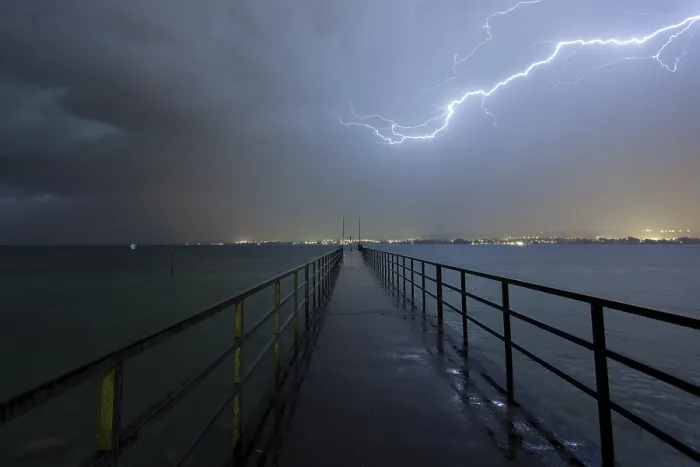 Framed Print : Evening Thunderstorm Print, Lake Constance, Germany Framed Print : Evening Thunderstorm Print, Lake Constance, Germany