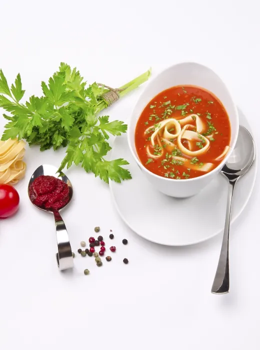 Framed Print : Tomato Soup Print by imageBROKER