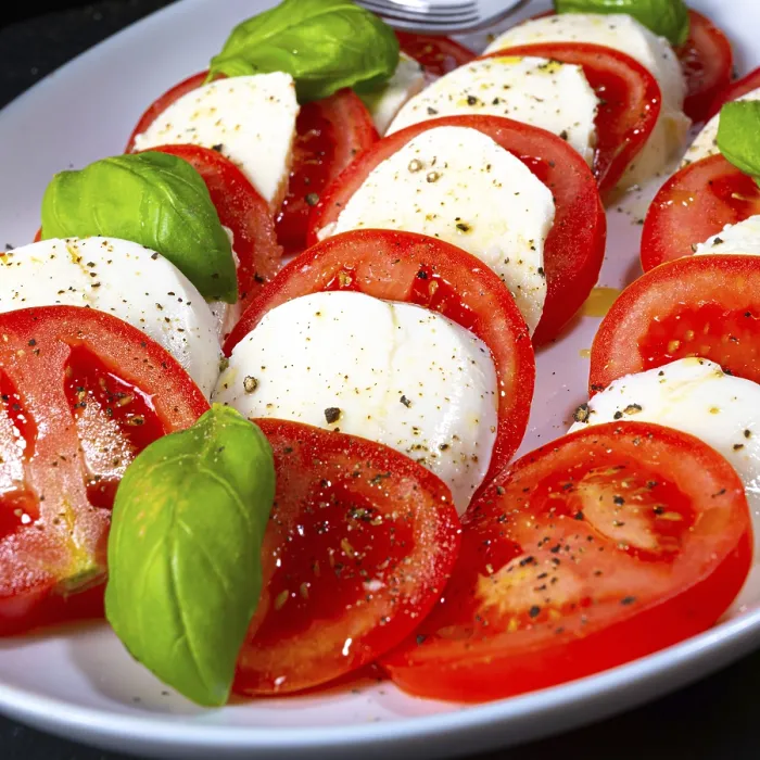 Framed Print : Tomatoes with Mozzarella and Basil Print Framed Print : Tomatoes with Mozzarella and Basil Print