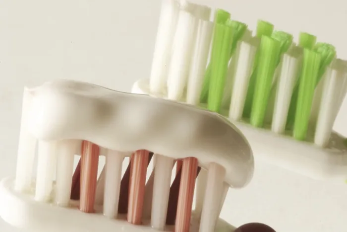 Framed Print : Toothbrush with Toothpaste Print Framed Print : Toothbrush with Toothpaste Print