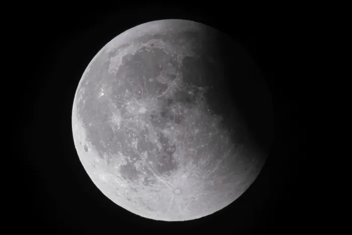 Framed Print : After a Total Lunar Eclipse - Blood Moon Print Framed Print : After a Total Lunar Eclipse - Blood Moon Print