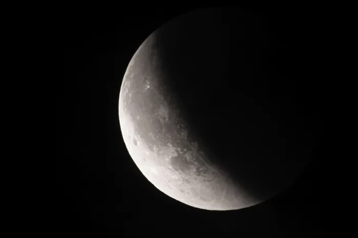 Framed Print : After a Total Lunar Eclipse Print, Frankfurt am Main