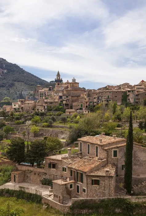 Framed Print : Townscape, Valldemossa, Majorca Print