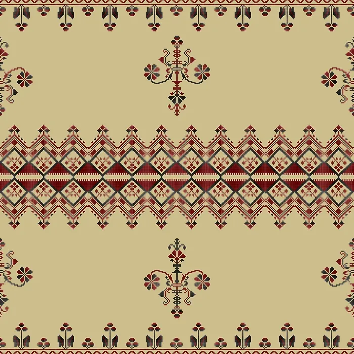 Framed Print : Traditional Polish Embroidery Print Pattern Framed Print : Traditional Polish Embroidery Print Pattern