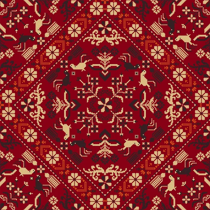 Framed Print : Traditional Polish Embroidery Print Pattern Framed Print : Traditional Polish Embroidery Print Pattern