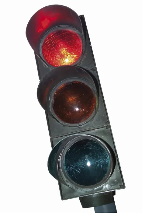 Framed Print : Traffic Light Red Print Framed Print : Traffic Light Red Print