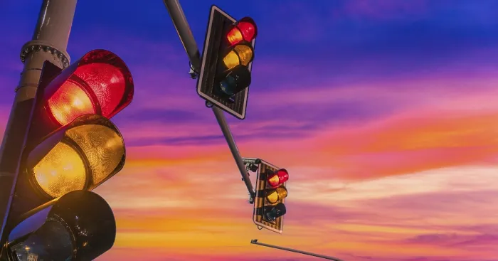 Framed Print : Urban Intersection Traffic Lights Print Framed Print : Urban Intersection Traffic Lights Print